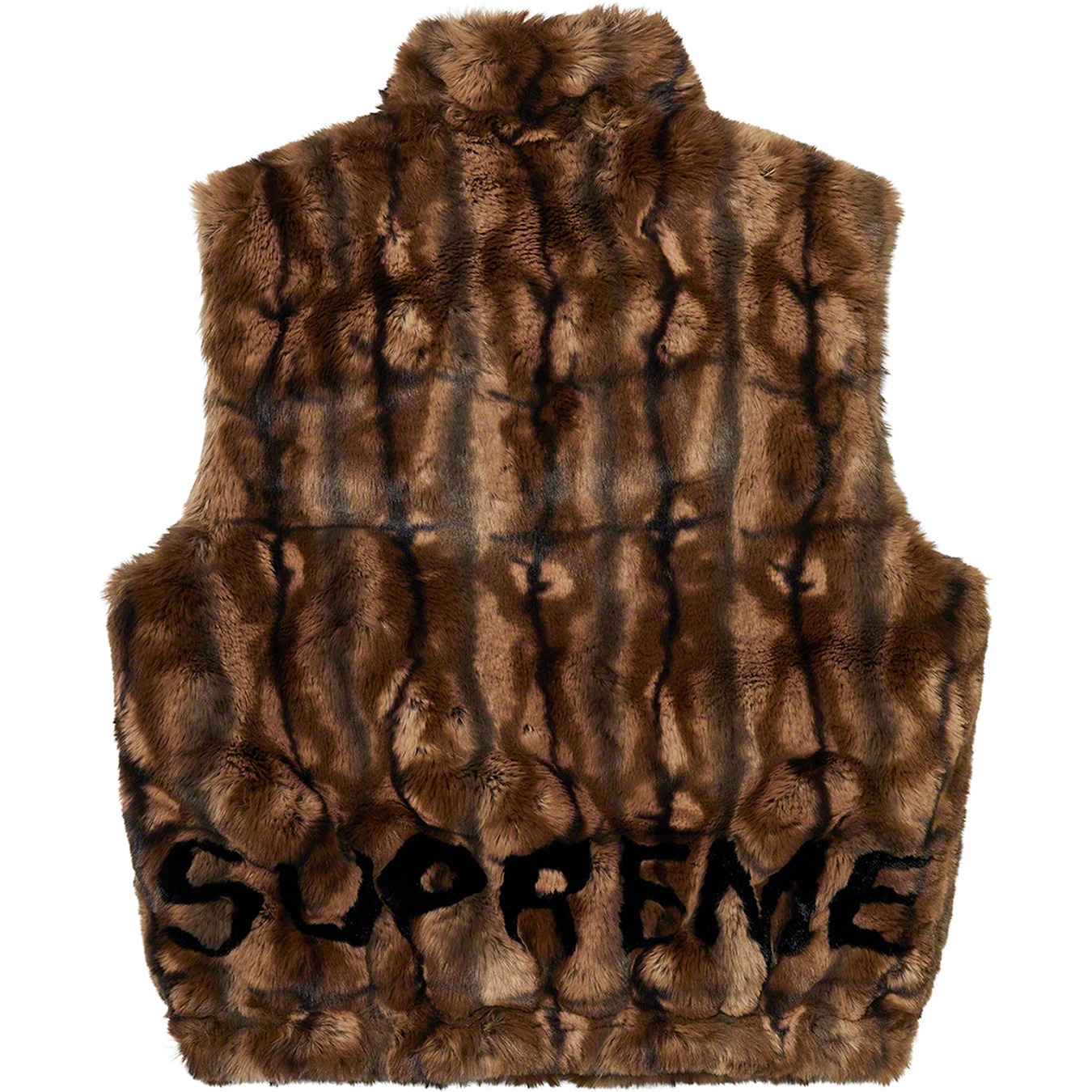 Faux Fur Hooded Vest view 6